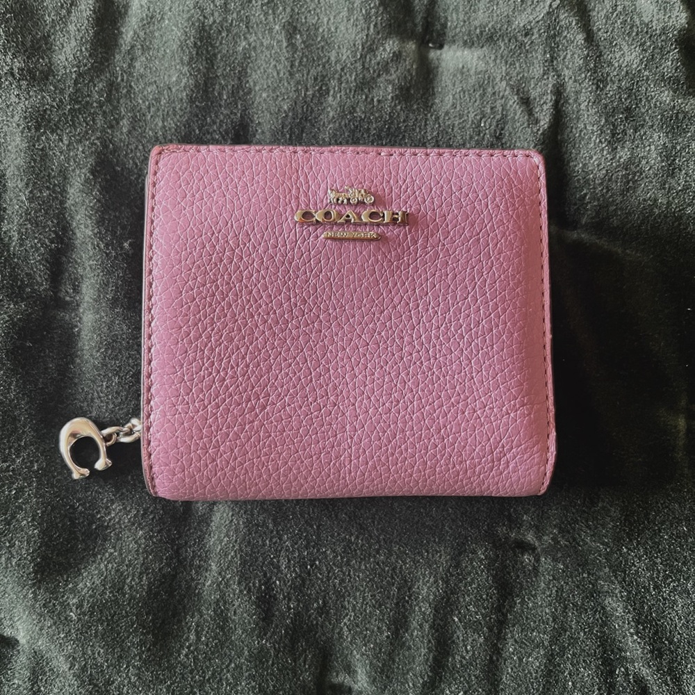 COACH snap wallet in purple